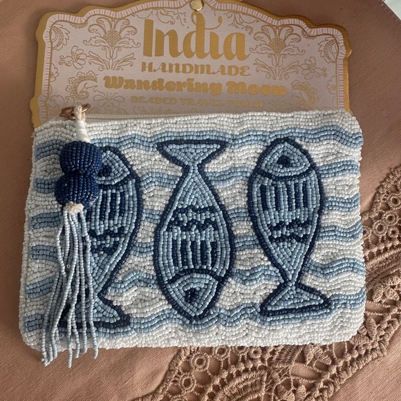 Beaded bag made in India viral sardines Design Clutch pouch hard to find - Picture 1 of 5